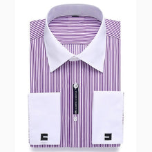 Load image into Gallery viewer, Alimens &amp; Gentle Mens French Cuff Dress Shirt Men