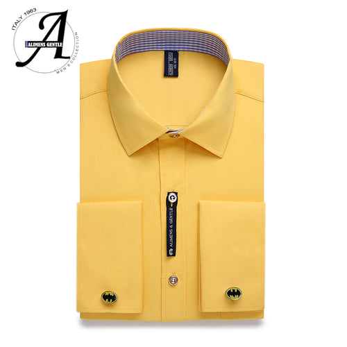 Alimens & Gentle Mens French Cuff Dress Shirt Men