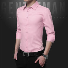 Load image into Gallery viewer, Legible Casual Social Formal shirt Men long Sleeve Shirt Business