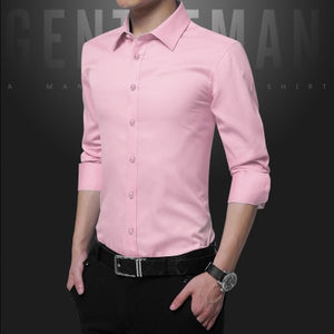 Legible Casual Social Formal shirt Men long Sleeve Shirt Business