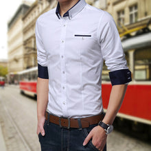 Load image into Gallery viewer, Legible Casual Social Formal shirt Men long Sleeve Shirt Business