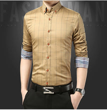 Load image into Gallery viewer, Legible Casual Social Formal shirt Men long Sleeve Shirt Business