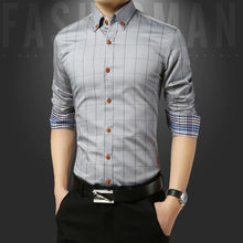 Load image into Gallery viewer, Legible Casual Social Formal shirt Men long Sleeve Shirt Business