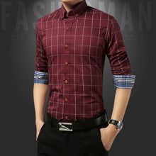 Load image into Gallery viewer, Legible Casual Social Formal shirt Men long Sleeve Shirt Business