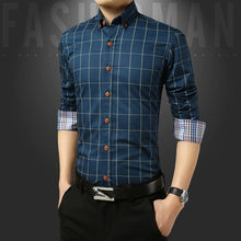 Load image into Gallery viewer, Legible Casual Social Formal shirt Men long Sleeve Shirt Business