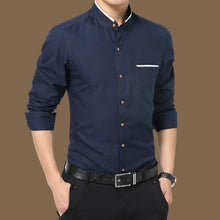 Load image into Gallery viewer, Legible Casual Social Formal shirt Men long Sleeve Shirt Business