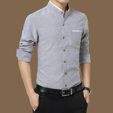 Load image into Gallery viewer, Legible Casual Social Formal shirt Men long Sleeve Shirt Business