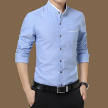 Load image into Gallery viewer, Legible Casual Social Formal shirt Men long Sleeve Shirt Business