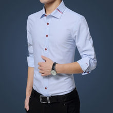 Load image into Gallery viewer, Legible Casual Social Formal shirt Men long Sleeve Shirt Business