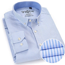 Load image into Gallery viewer, Men&#39;s Plaid Checked Oxford Button-down Shirt Chest