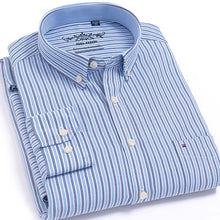 Load image into Gallery viewer, Men&#39;s Plaid Checked Oxford Button-down Shirt Chest